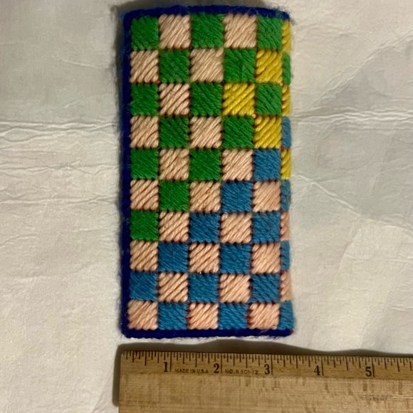 Eyeglass/sunglasses Cross-Stitched case - Picture 4 of 5